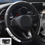Reflective Longteng leather car steering wheel cover - Image 5