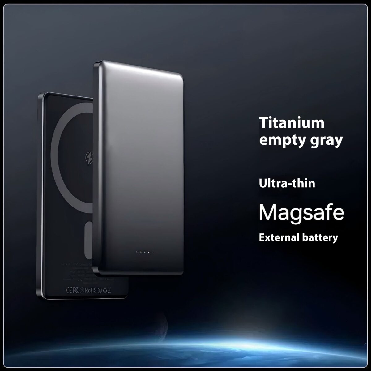 Ultra-thin Magnetic Power Bank 8mm Alloy - Image 7