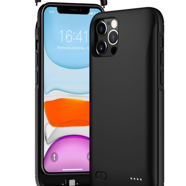 Large-capacity charging case with back clip battery