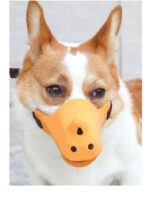 Rhino shape adjustable pure silicone dog muzzle - Image 6