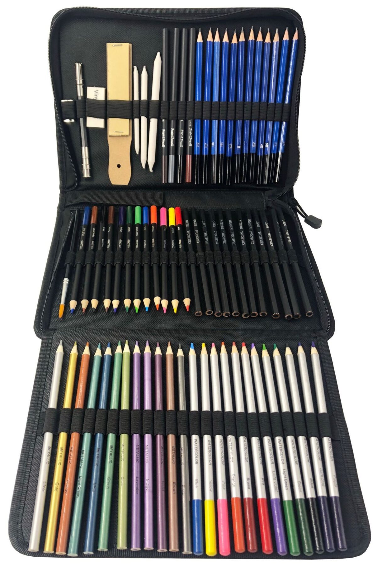 Sketch Drawing Color Pencil Set Charcoal Art Brush Set 72 Piece Painting Set - Image 3