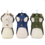 Three-color Windbreaker, Fashionable And Trendy Dog Clothes, Suitable For Autumn And Winter, For Small Dogs Such As Teddy And Bear - Image 10