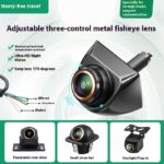 Universal Adjustable Three-control Metal Fisheye South Korea Screw Camera Straw Hat Panoramic Fisheye Lens - Image 2