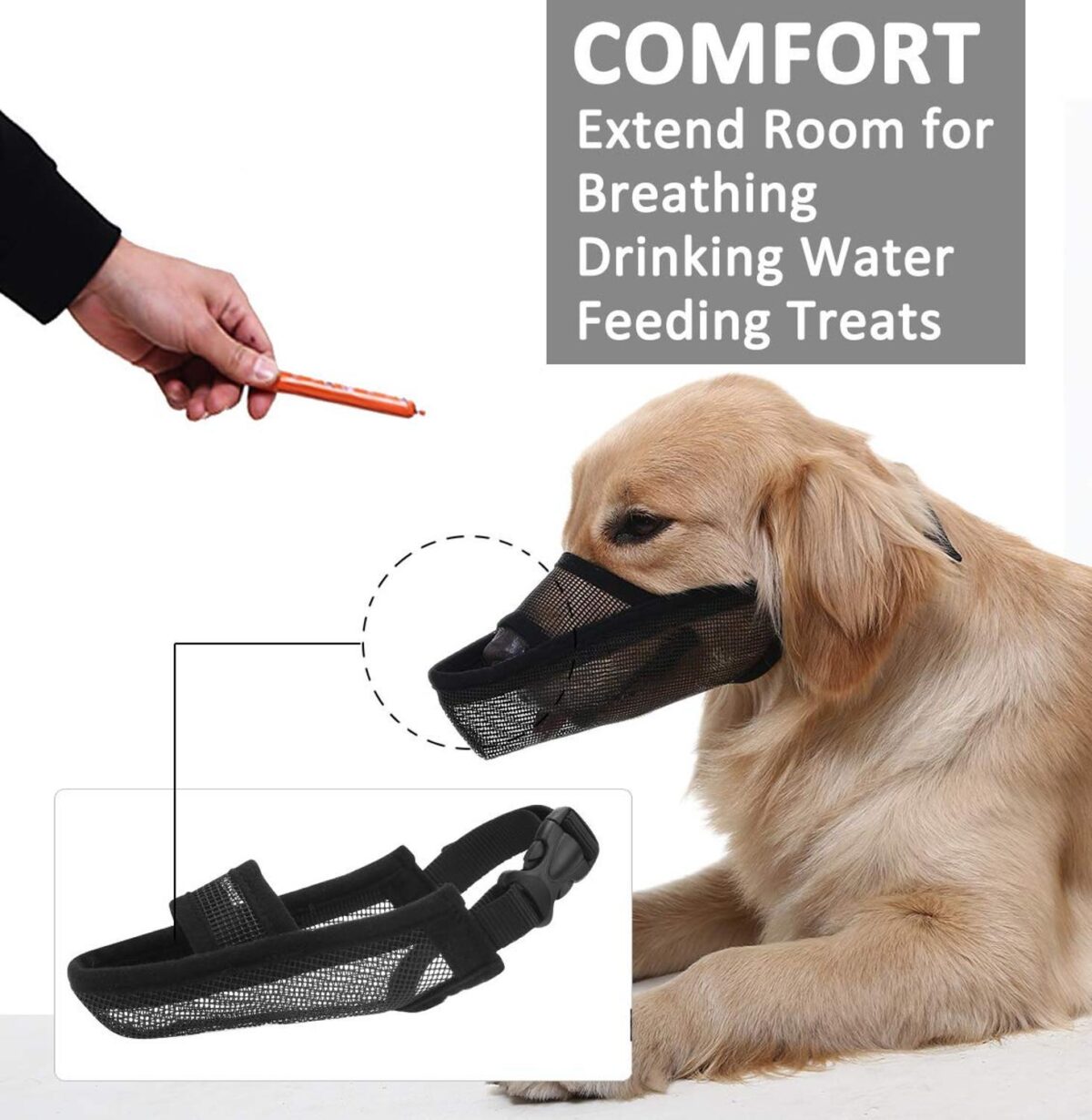 Golden Retriever Husky Mask For Medium And Large Dogs - Image 2