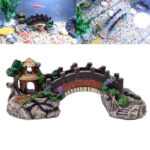 Fish Tank Aquarium Landscape Rockery Fake Bridge Landscaping Decoration Package Fish Globe Decorative Simulation Bridge Rockery Stone - Image 2
