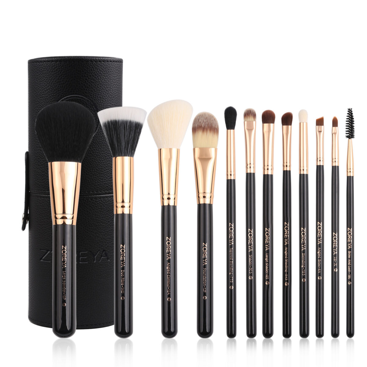 Man-made fiber color tube makeup brush set - Image 2