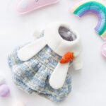 New skirt dress autumn and winter dog woolen small general cat pet clothes - Image 2