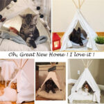 cat kennel wooden pet nest - Image 4