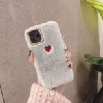 Autumn and winter small love warm plush phone case - Image 5