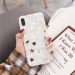 Love Polka Dot Bronzing Shell Pattern Phone Case - Image 2