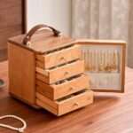 Black Walnut Solid Wood Jewelry Box Multi-layer Storage Box Large Capacity - Image 2