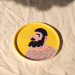 A Man's Ceramic Fruit Plate Released Into The Air - Image 6