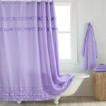 Fashion And Environment-friendly Polyester Fabrics Thickened Shower Curtain - Image 3
