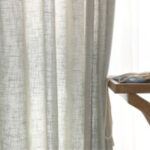 Japanese Linen Half Shade Curtain Solid Color Balcony Bedroom Living Room - Image 6