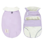 Lapel Turtleneck Dog Cotton-padded Clothes Solid Color Cold-proof Warm Vest - Image 5