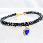 Cat Collar Heart Jewel Pendant Party Reflex Rhinestone Necklace - Image 10