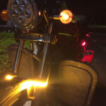 Two-color motorcycle modified turn signal front shock absorber LED ring turn signal modified LED turn light ring - Image 4