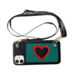Mobile Phone Shell Love Coin Purse Leather Diagonal Rope  Protective Cover - Image 4