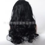 European and American fashion black big wave wig high-grade chemical fiber front lace head cover - Image 2