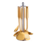 Stainless steel non silica gel iron pot shovel set