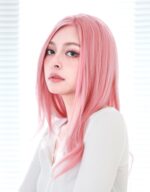 Natural Long Straight Hair Is Breathable And Comfortable - Image 5