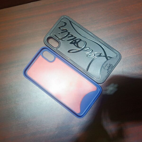 Red bottom rivet phone case
