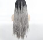 Grey Triple Strand Dirty Braided Headgear - Image 2