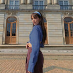 Long Sleeve Suit Collar Hollow Back Navel Slim Fit T Shirt - Image 3