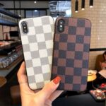 Leather Check Phone Case - Image 3