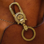 Pure Brass Mechanical Retro Steampunk Keychain Bag Pendant - Image 5