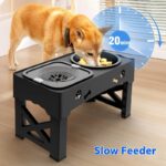 Pet Stainless Steel Feeder Double Bowl Integrated Lifting Dog Bowl - Image 4