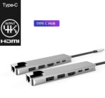 Type C To HDMI+USB3.0+PD 6 In 1 HUB Hub Rj45 Network Card Adapter - Image 2