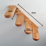 Cats Climbing Ladders On Solid Wood Walls, Rubber Wood Springboards And Stair Toys - Image 2