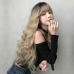 Golden big wavy wig - Image 2