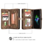 Compatible with Apple, Removable Leather Wallet Flip Stand Card Slot Case For iPhone - Image 6