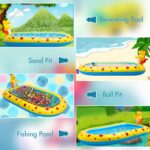 Dinosaur Water Spray Pool For Kids Pet Play Mat Water Play Toy Shark Pool - Image 8