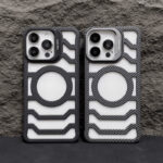 Magnetic Carbon Fiber Grain Frosted Light Phone Case - Image 2