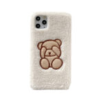 Mobile phone shell cute cartoon bear lamb wool velvet embroidery - Image 5
