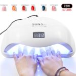 72W UVLED Dual Light Solar Nail Lamp - Image 3