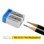 Segmented Magnesium Metal Pencil Sharpener - Image 3