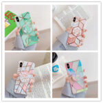 Galvanized marble mobile phone case