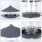 Opvouwbare Wilde Vogels Feeder Opknoping Birdcage Tuin Yard Outdoor Decoratie Met Afneembaar Dak Grote Capaciteit Bowls - Image 9