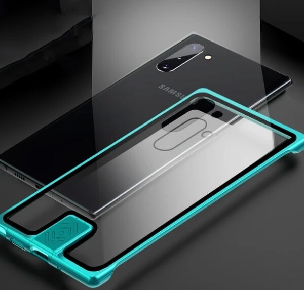 Transparent glass mobile phone case