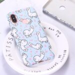 Cute Alpaca Water Sticker Frosted Phone Case - Image 5