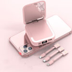 Beauty Mirror Power Bank Comes With Cable Portable Mini - Image 5
