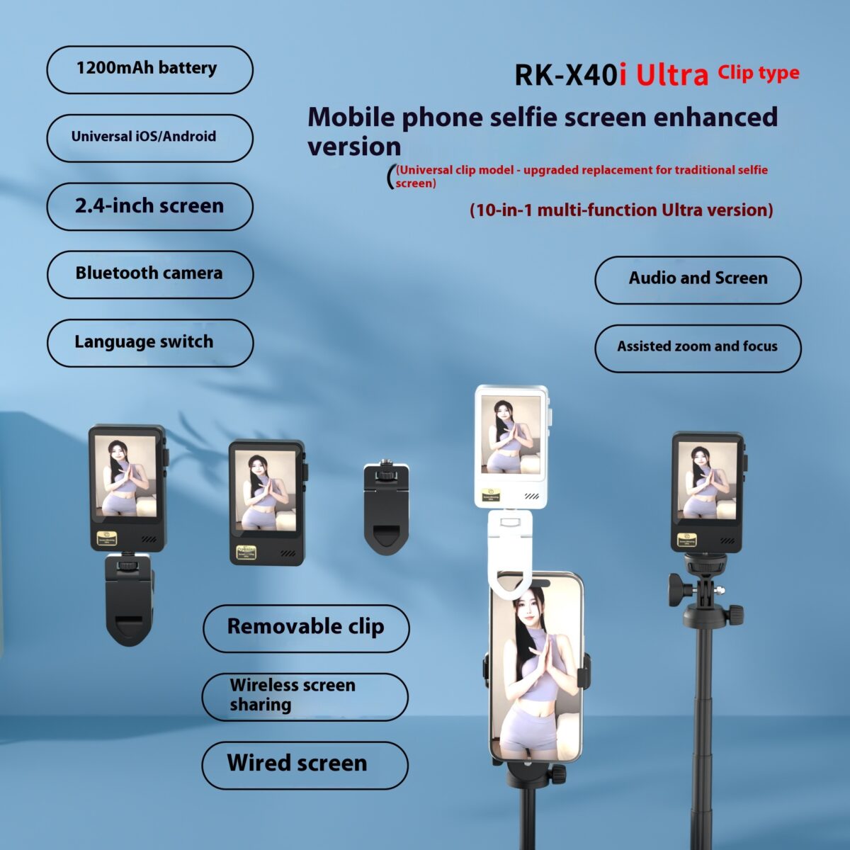 Mobile Selfie Screen Sharing Device Wireless - Image 2