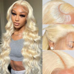 Former LACE Head Cap LACE FRONTAL WIG13x4 Straight 613 BLONDE Straight Hair - Image 2