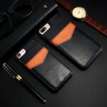 Compatible with Apple, iPhonex bracket phone case S7 classic crazy horse pattern multi-function card holder holster