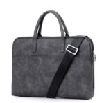 Faux Leather Laptop Bag For Women - Image 7