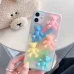 Compatible with Apple , Macaron color bear phone case - Image 2